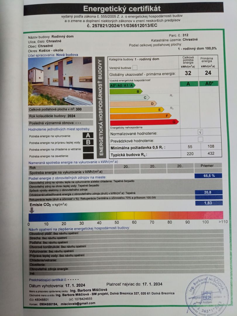 Energetický certifikát 1