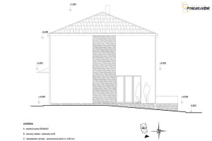 POSCHODOVÝ, slnečný, Rodinný dom - Novostavba (HRUBÁ STAVBA) v Dvojdome, pasívny, 5 izbový (114m2), Chrastné 56